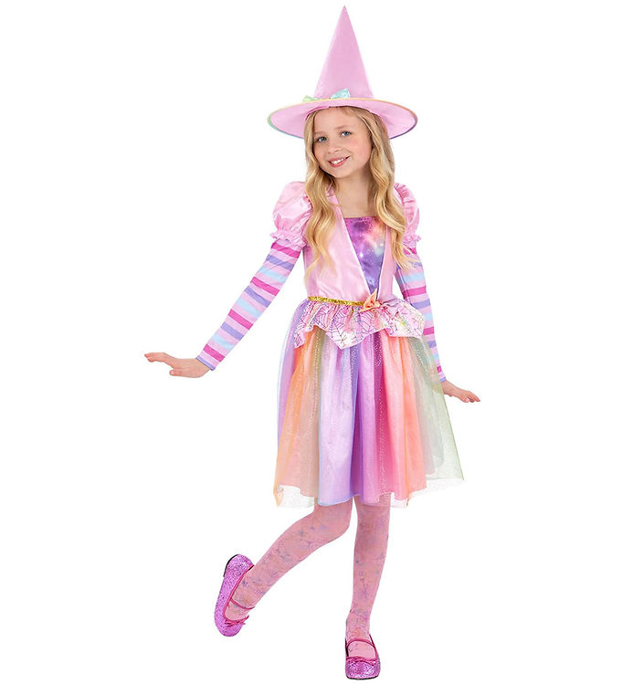 Smiffys Udklædning - Pastel Rainbow Witch - Multifarvet