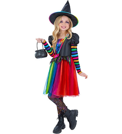 Smiffys Udklædning -  Rainbow Witch - Multifarvet