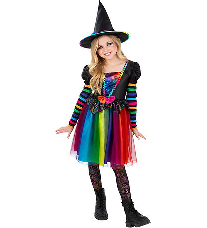Smiffys Udklædning -  Rainbow Witch - Multifarvet