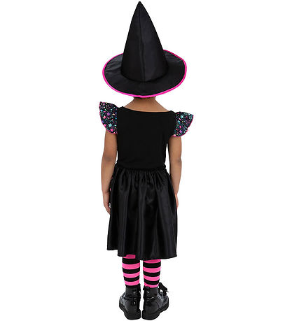 Smiffys Udklædning - Neon Star Witch - Rosa/Sort Smiffys Udklædning - Neon Star Witch - Rosa/Sort
