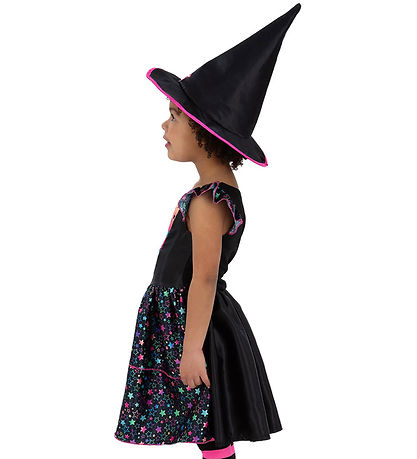 Smiffys Udklædning - Neon Star Witch - Rosa/Sort Smiffys Udklædning - Neon Star Witch - Rosa/Sort