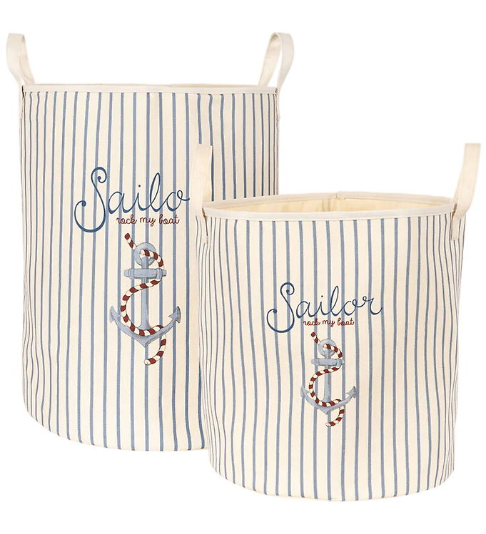Konges Sløjd Opbevaringskurve - 2 stk. - Sailor Stripe