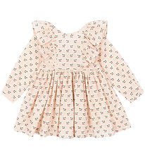 Konges Sløjd Kjole - Cianna - Cherry Pink Motif Konges Sløjd Kjole - Cianna - Cherry Pink Motif