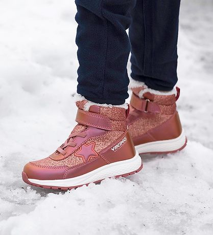 Viking Vinterstøvler - Equip Star Warm WP 1V - Pink Viking Vinterstøvler - Equip Star Warm WP 1V - Pink