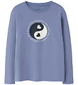 Name It Bluse - NkfVeen - Blue Ice/Ying Yang