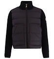 Moncler Cardigan - Uld/Dun - Sort