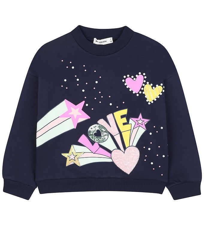 Billieblush Sweatshirt - Navy m. Print