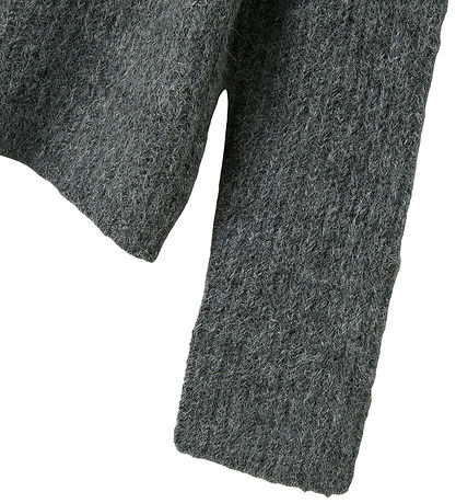 LMTD Bluse - Strik - NlfNulo - Dark Grey Melange LMTD Bluse - Strik - NlfNulo - Dark Grey Melange