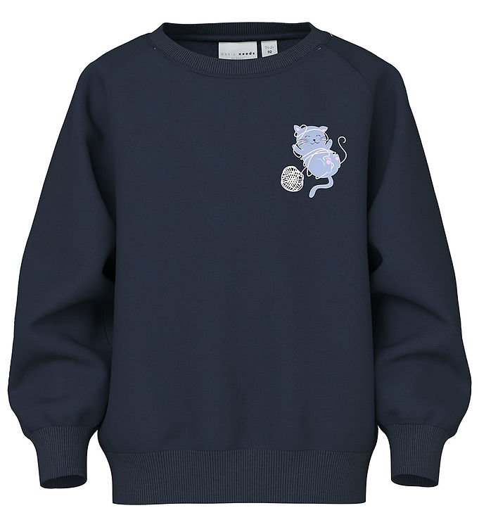Name It Sweatshirt - NmfVenus - Navy Blazer/Cat Yarn