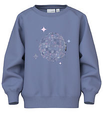 Name It Sweatshirt - NmfVenus - Blue Ice/Discoball Name It Sweatshirt - NmfVenus - Blue Ice/Discoball