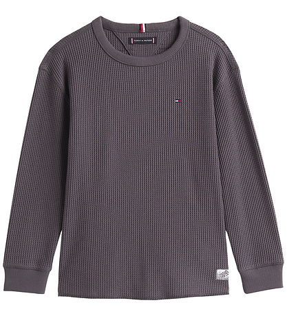 Tommy Hilfiger Bluse - Strik - Washed Black Tommy Hilfiger Bluse - Strik - Washed Black