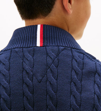 Tommy Hilfiger Bluse m. Lynlås - Dark Night Navy Tommy Hilfiger Bluse m. Lynlås - Dark Night Navy