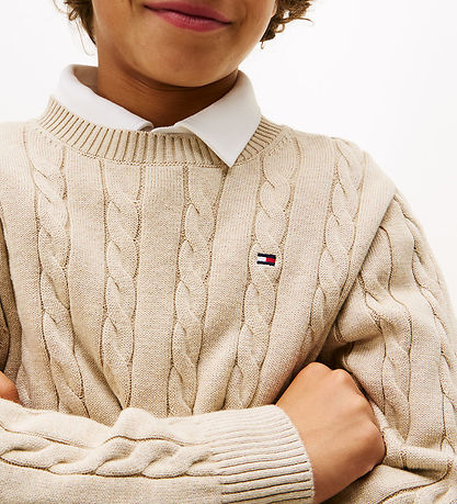 Tommy Hilfiger Bluse - Strick - Malted Milk Heather