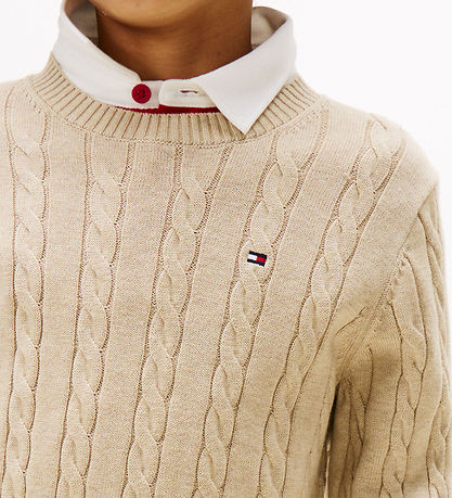 Tommy Hilfiger Bluse - Strick - Malted Milk Heather