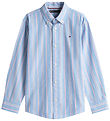 Tommy Hilfiger Skjorte - Cloudy Blue m. Hvid/Rød Tommy Hilfiger Skjorte - Cloudy Blue m. Hvid/Rød