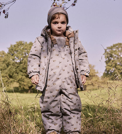 Lil' Atelier Vinterjakke - NmmLasnow10 - Ultimate Grey/Airplanes Lil' Atelier Vinterjakke - NmmLasnow10 - Ultimate Grey/Airplanes