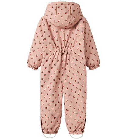 Lil' Atelier Flyverdragt - NmfLasnow10 - AOP - Misty Rose/Cherry