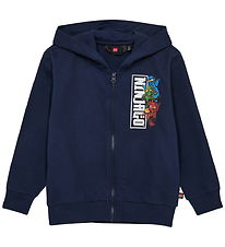 LEGO® Wear Ninjago Cardigan - LwsAku - Mørkeblå LEGO® Wear Ninjago Cardigan - LwsAku - Mørkeblå