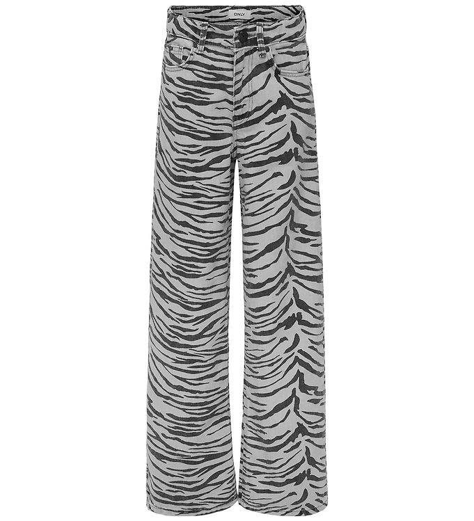 Kids Only Jeans - Wide - KogHope - Ecru/Zebra