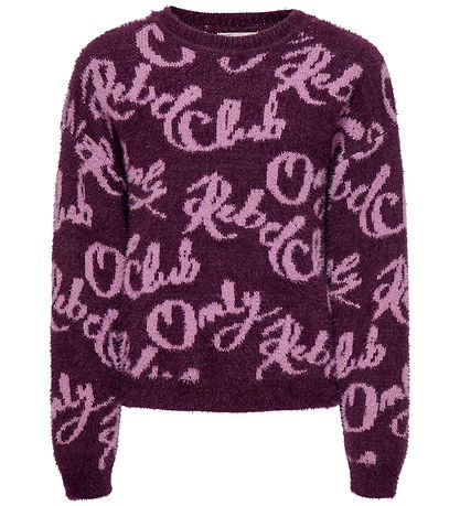 Kids Only Bluse - Strik - KogDina - Mauve Wine/Mauve Orchid Kids Only Bluse - Strik - KogDina - Mauve Wine/Mauve Orchid