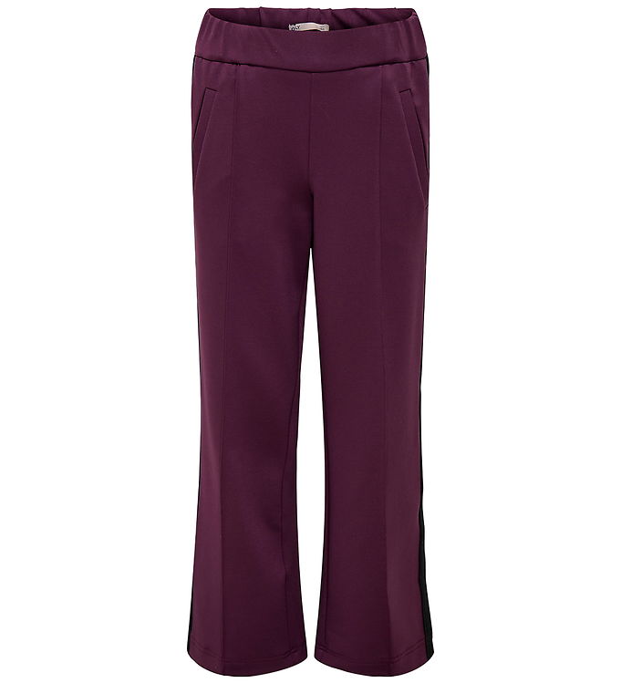 Kids Only Bukser - KogWarm - Mauve Wine/Panel White/Blac