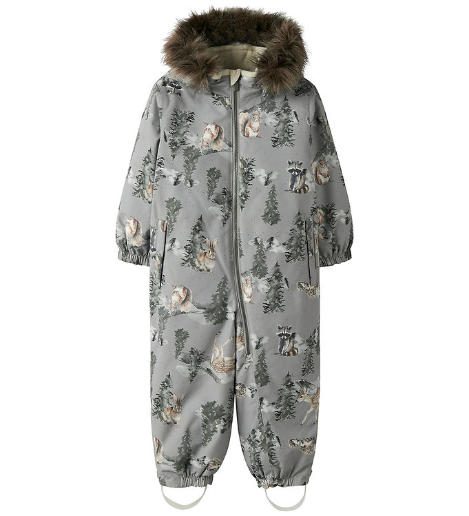 Name It Flyverdragt - NmnSnow10 - Ultimate Grey/Woodland
