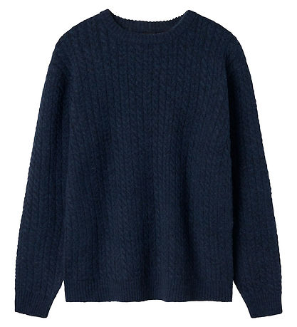 LMTD Bluse - Strik - NlmKave - Navy Blazer