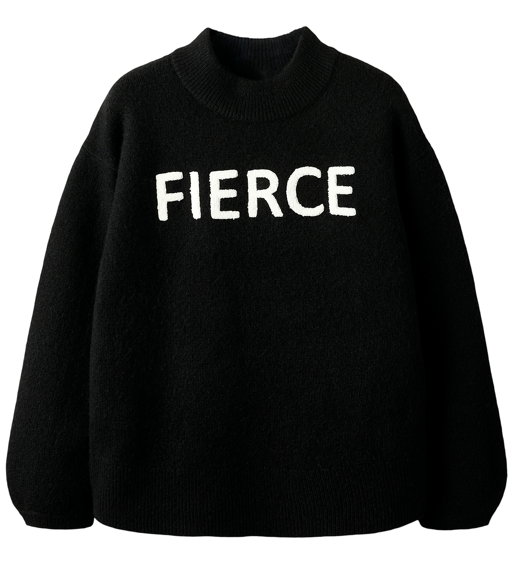 Name It Bluse - Strick - NkfOdessa - Black - Name It - 6 Jahre (116) - Blusen