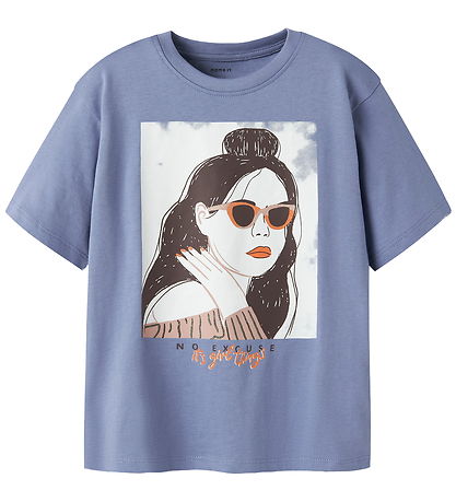 Name It T-shirt - NkfObia - Blue Ice