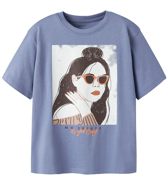 Name It T-shirt - NkfObia - Blue Ice