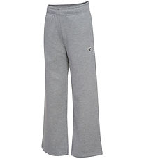 Hummel Sweatpants - HmlJR - Loose - Grey Melange Hummel Sweatpants - HmlJR - Loose - Grey Melange