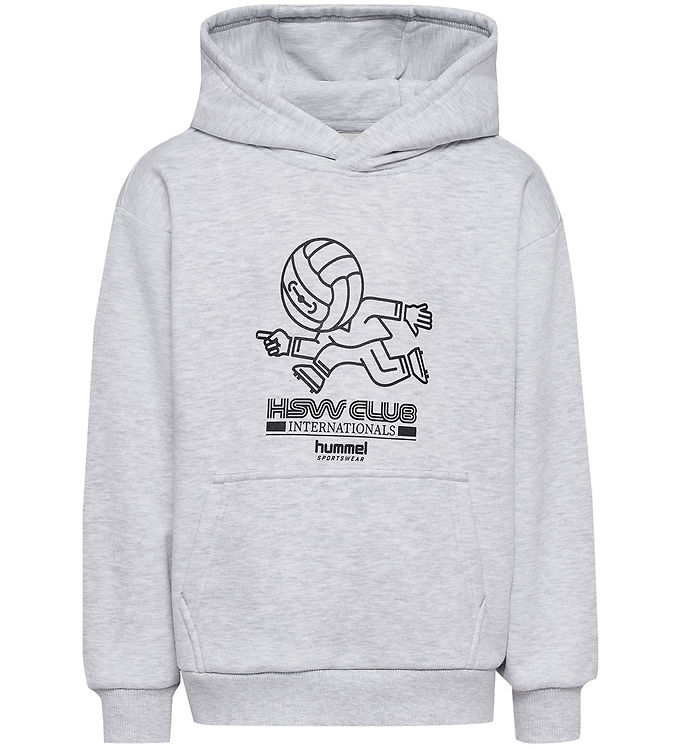 Hummel Hættetrøje - HmlJR - Headball - Light Grey Melange