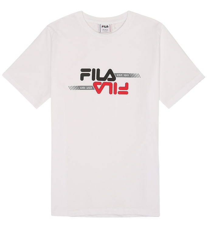 Fila T-shirt - Morimondo - Bright White m. Logo