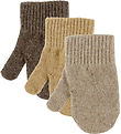 Mikk-Line Mittens - Wool/Polyamide - 3-Pack - Chocolate Chip Mel Mikk-Line Mittens - Wool/Polyamide - 3-Pack - Chocolate Chip Mel