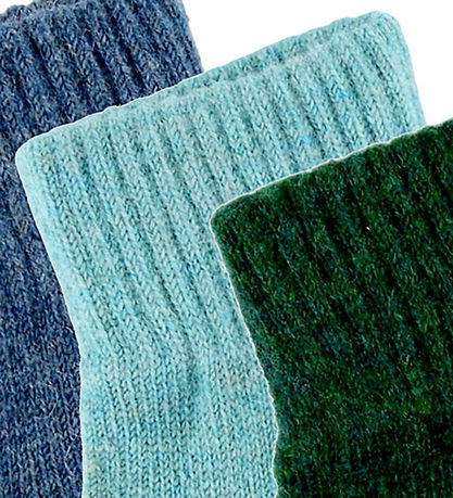 Mikk-Line Mittens - Wool/Polyamide - 3-Pack - Darkest Sprouse-Fa