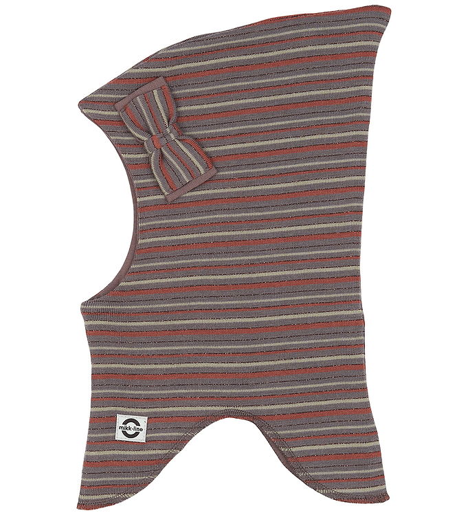 Mikk-Line Elefanthue - Uld/Akryl - 2-lags - Sparrow m. Sløjfe