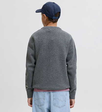 Jack & Jones Bluse - Strik - JorNorrebro - Dark Grey Melange Jack & Jones Bluse - Strik - JorNorrebro - Dark Grey Melange