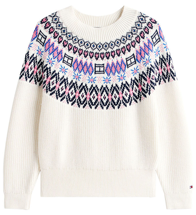 Tommy Hilfiger Bluse - Strik - Ivory Silk