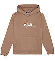 Fila Hættetrøje - Carisio - Taupe Gray m. Logo Fila Hættetrøje - Carisio - Taupe Gray m. Logo