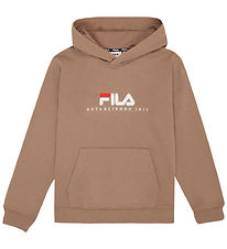 Fila Hættetrøje - Carisio - Taupe Gray m. Logo Fila Hættetrøje - Carisio - Taupe Gray m. Logo