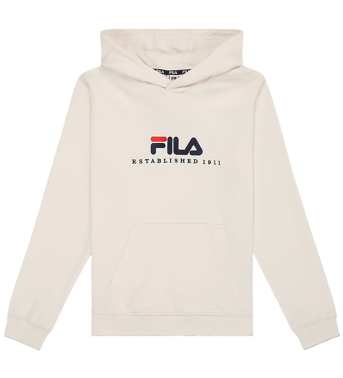 Fila Hættetrøje - Carisio - Egret m. Logo