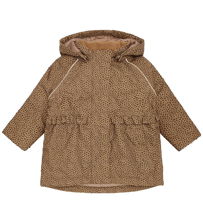 Hust and Claire Vinterjakke - HCObia - Wood Smoke m. Leopard