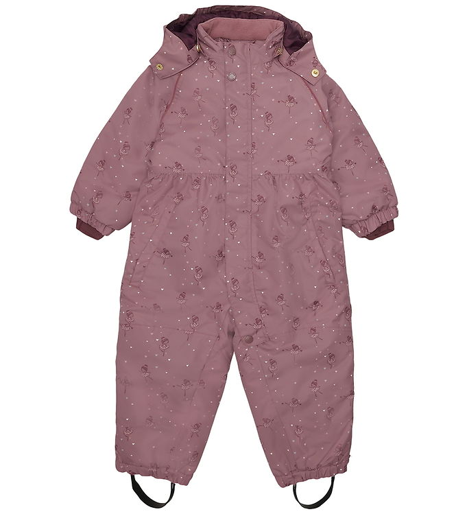 Hust and Claire Flyverdragt - HCOtine - Pale Mauve m. Hjerter/Ba