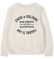 Zadig & Voltaire Sweatshirt - Simba - New Beige w. Print