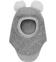 Huttelihut Elefanthue - Uld - 2-lags - Grey Melange m. Kvaste Huttelihut Elefanthue - Uld - 2-lags - Grey Melange m. Kvaste