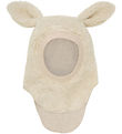 Huttelihut Elefanthue - Uld - Teddy - 2-lags - Cement m. Ører Huttelihut Elefanthue - Uld - Teddy - 2-lags - Cement m. Ører