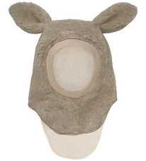 Huttelihut Elefanthue - Uld - Teddy - 2-lags - Camel Melange Huttelihut Elefanthue - Uld - Teddy - 2-lags - Camel Melange