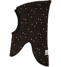 Huttelihut Elefanthue - Uld - 2-lags - Dark Brown Melange 