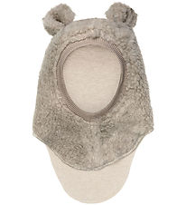Huttelihut Elefanthue - Uld - Teddy - 2-lags - Camel Melange 