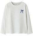 Name It Bluse - NkfVeen - Bright White/Lace Bow